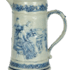 Edelweiss Pitcher, a seated group on one side watching maid and on the other side leaning on a keg of beer.