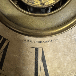 Alternative view of E. Ingraham Wall Clock 1827-1930's