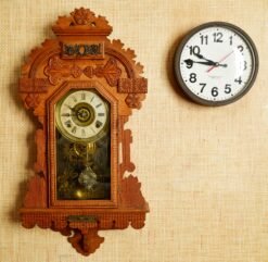 Alternative view of E. Ingraham Wall Clock 1827-1930's