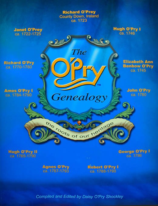 The O'Pry Genealogy beginning 1723